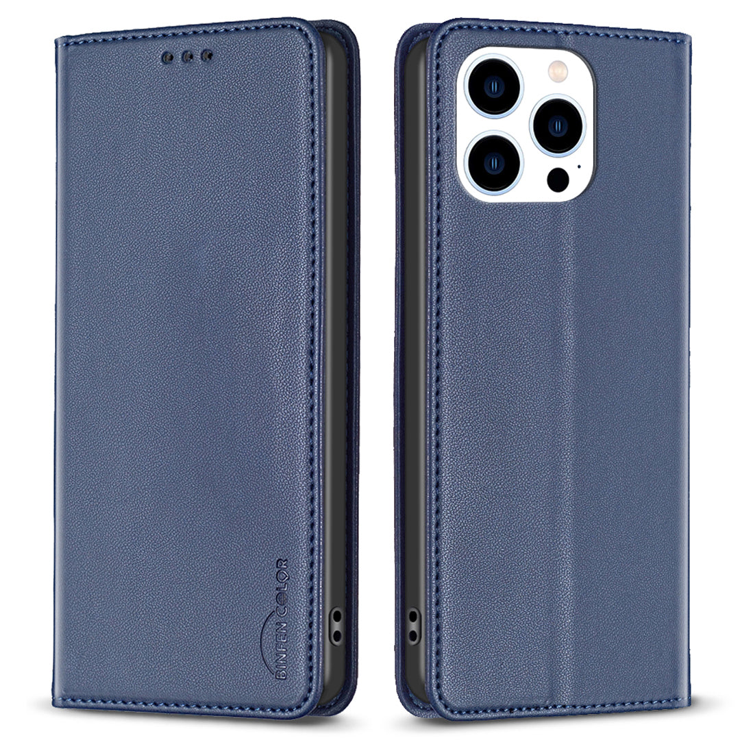 BINFEN COLOR BF18 For iPhone 14 Pro Max Drop Protection Shell Phone Case PU Leather Card Slot Stand Cover BINFEN COLOR BF18 For iPhone 14 Pro Max Drop Protection Shell Phone Case PU Leather Card Slot Stand Cover